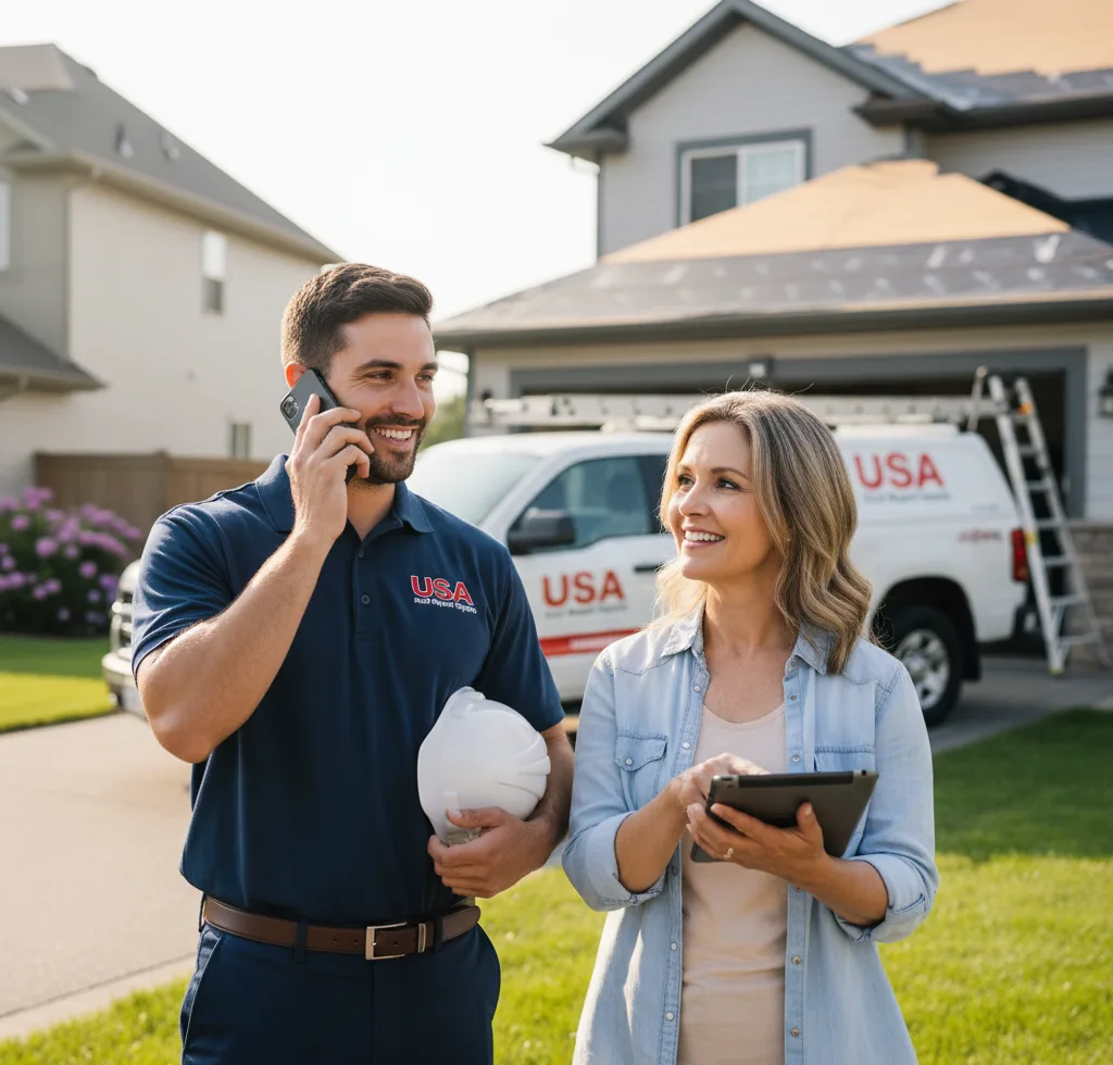 USA Roof Repair Experts customer support in Guilderland